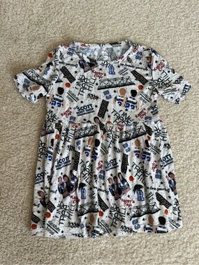 Toddler One Tree Hill themed bamboo dress